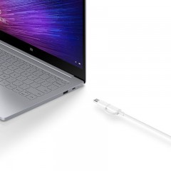 Cable de datos Mi 2 en 1 Cable USB Micro USB a Tipo C 100 cm Blanco