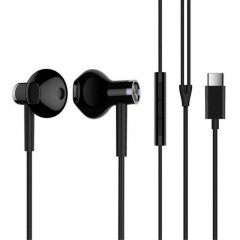 Audífonos Alámbricos Mi Dual Driver Earphones Type-C Negro