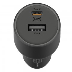 Cargador de Auto Xiaomi 67W Car Charger (USB-A + Type-C) Black