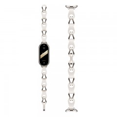 Correa de Metal Xiaomi Smart Band 8 Chain Strap White