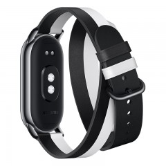 Correa Doble Xiaomi Smart Band 8 Double Wrap Strap Black and white