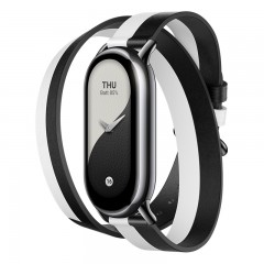 Correa Doble Xiaomi Smart Band 8 Double Wrap Strap Black and white