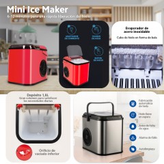Máquina de Hielo Mini Ice Maker Black