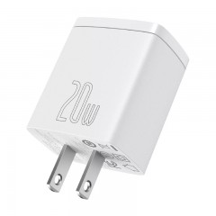 Combo Cargador Baseus 20W + Cable USB-C Blanco