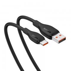 Cable Baseus Pudding 6A Usb A Tipo C 100W 1.2M Negro