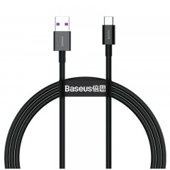 Combo Cargador Baseus 20W + Cable USB-C Negro
