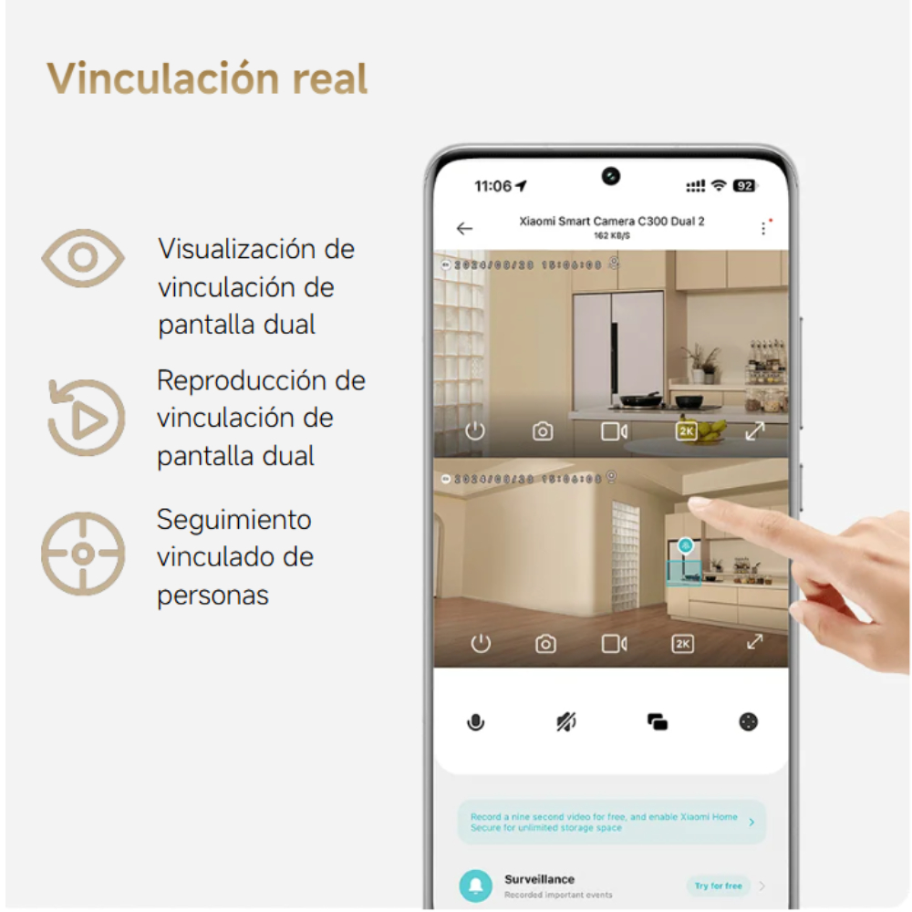 Cámara de seguridad Xiaomi Smart Camera C300 Dual