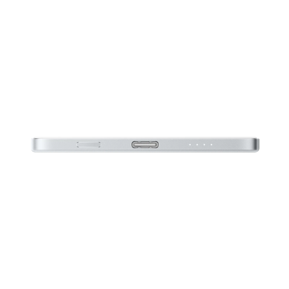 Batería Magnética Xiaomi UltraThin Magnetic Power Bank 5000mAh 15W Glacier Silver