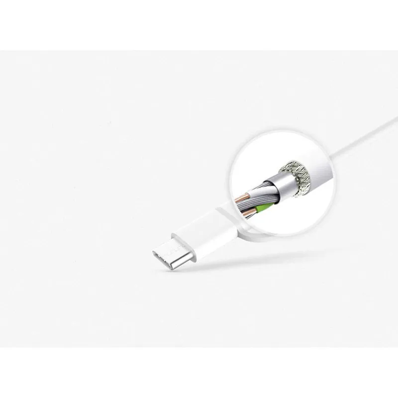 Cable de datos Mi 2 en 1 Cable USB Micro USB a Tipo C 100 cm Blanco