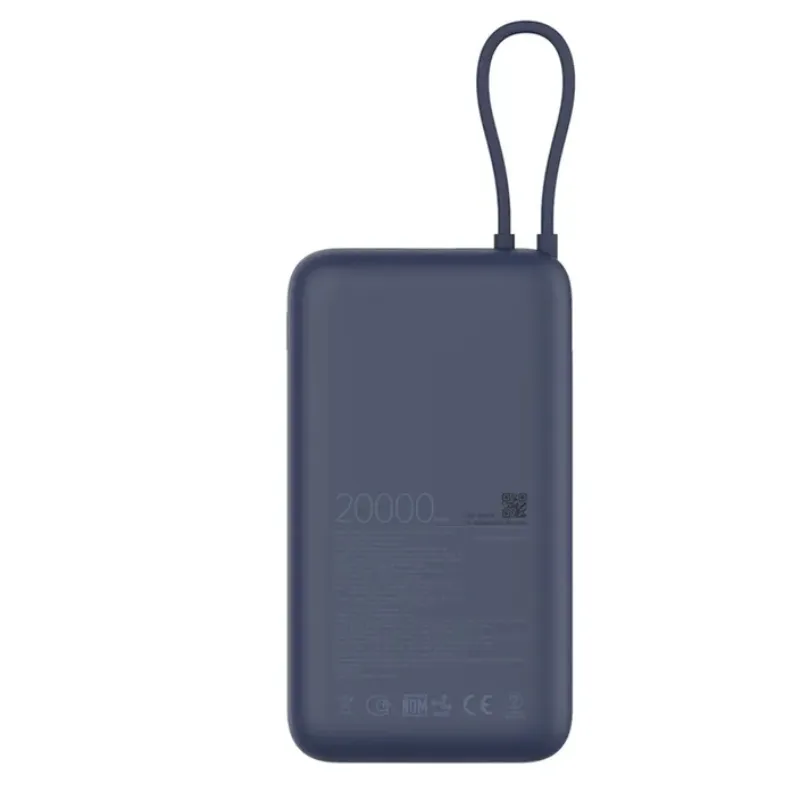 Batería Portátil Xiaomi 33W Power Bank 20000mAh (Cable Integrado) Blue