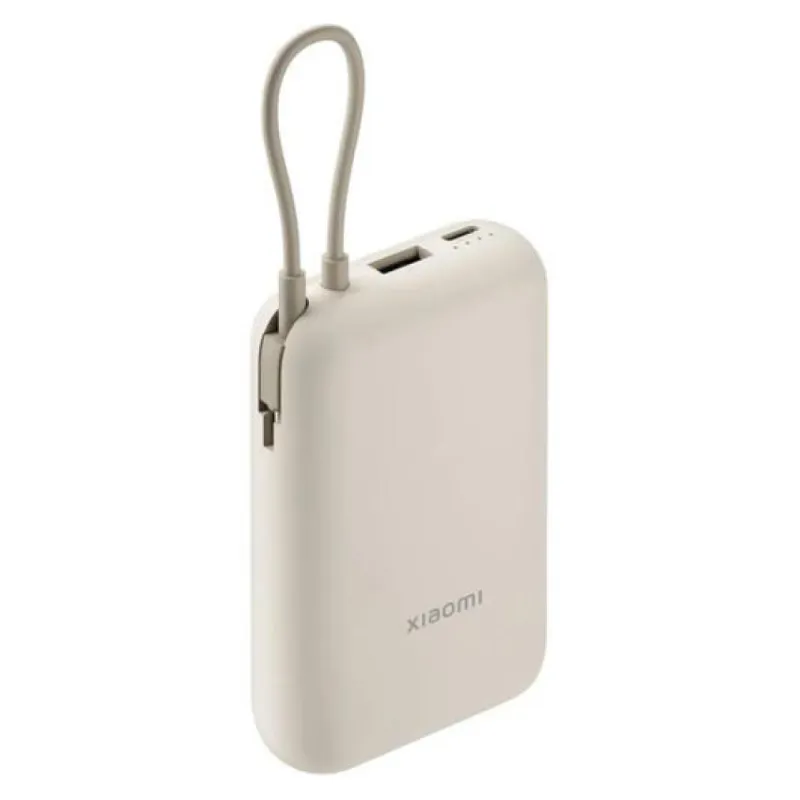 Batería Portátil Xiaomi Power Bank 10000mAh (Cable Integrado) Tan GL
