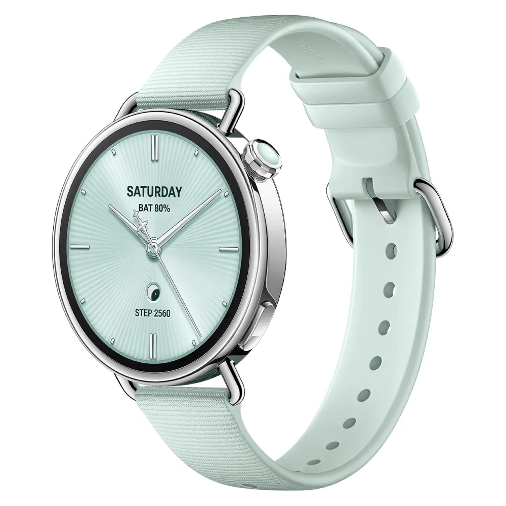 Reloj Inteligente Xiaomi Watch S4 41mm Fluororubber Strap Mint Green