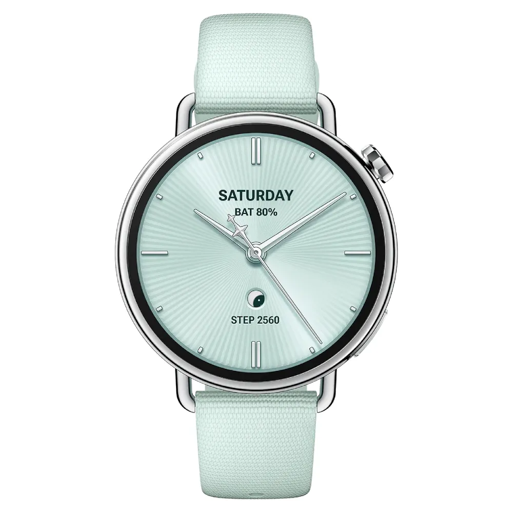 Reloj Inteligente Xiaomi Watch S4 41mm Fluororubber Strap Mint Green