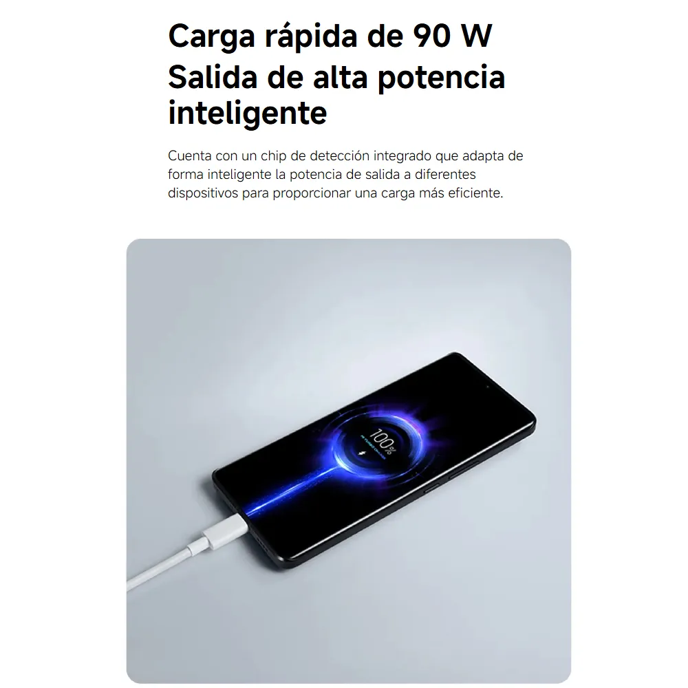 Cargador Xiaomi 90W HyperCharge Combo Type-A