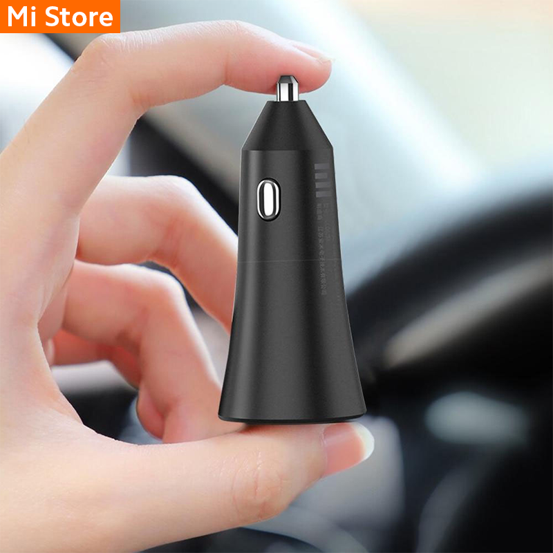 Cargador de Auto Xiaomi Mi 37W Dual Port Car Charger Black