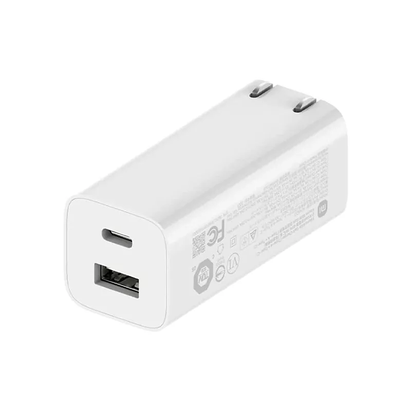 Cargador Xiaomi 65W GaN Charger (Tipo A y Tipo C) White