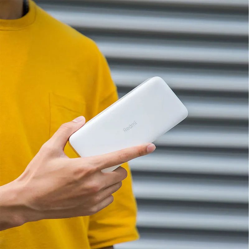 Batería Portátil Xiaomi Power Bank Redmi 18w 20000mAh Fast Charge White