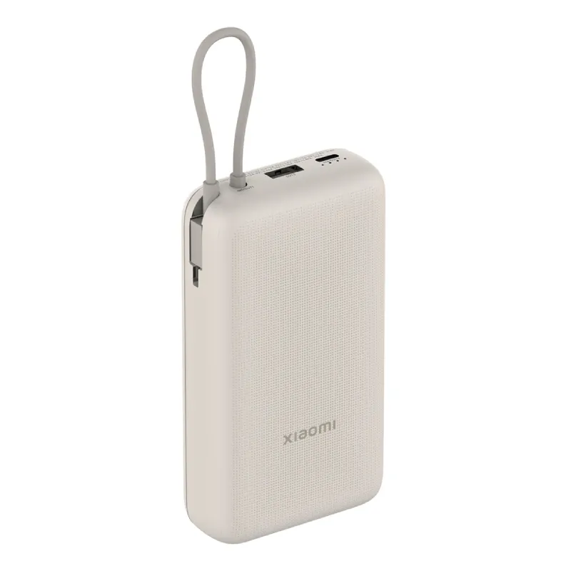 Batería Portátil Xiaomi 33W Power Bank 20000mAh (Cable Integrado) Tan GL