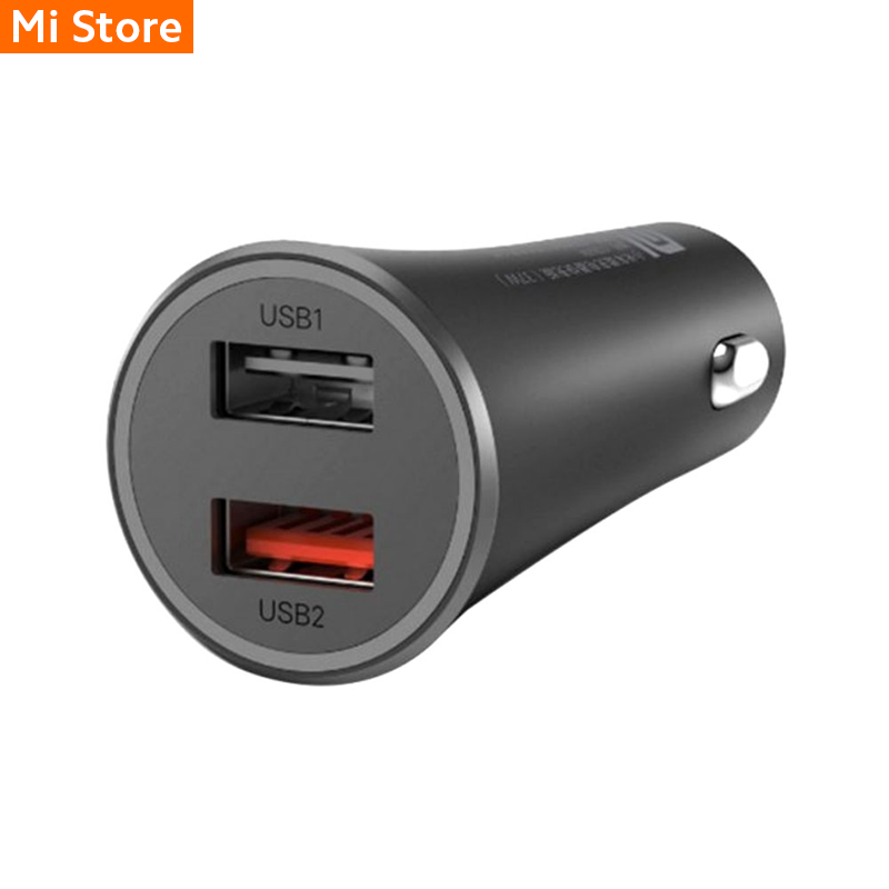 Cargador de Auto Xiaomi Mi 37W Dual Port Car Charger Black