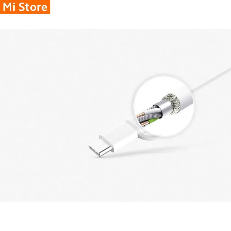 Cable De Datos Mi 2-in-1 Usb Cable Micro Usb To Type C 30 cm White