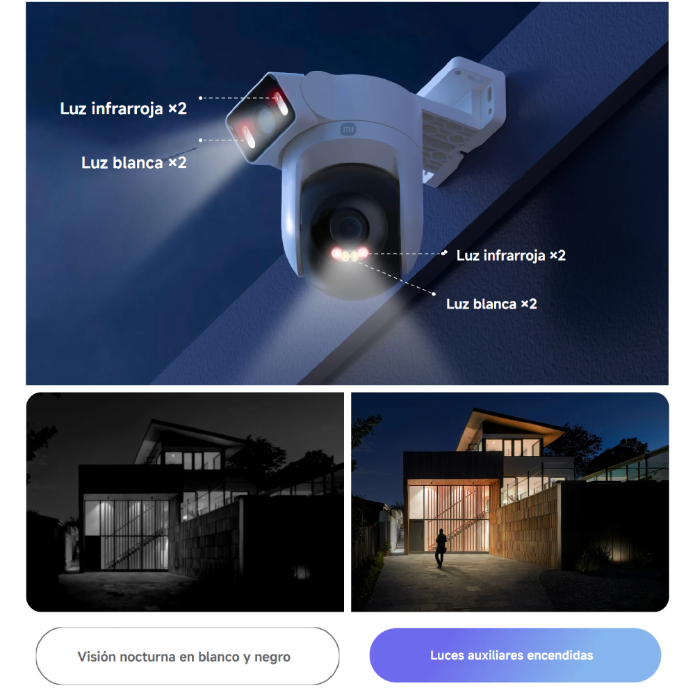 Cámara Seguridad Xiaomi Outdoor Camera CW500 Dual