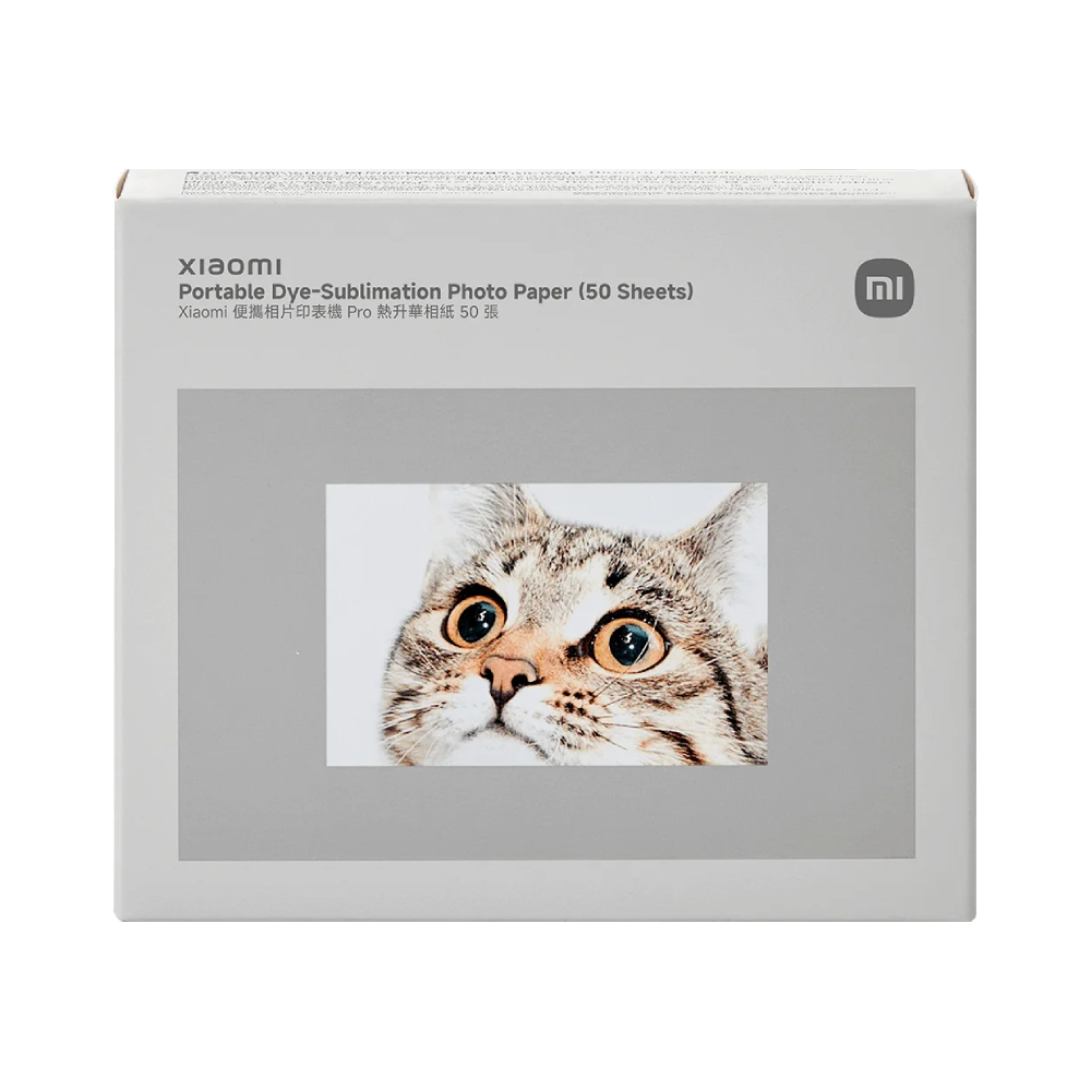 Papel fotografico Xiaomi Portable Dye-Sublimation Photo Paper 50 Sheets