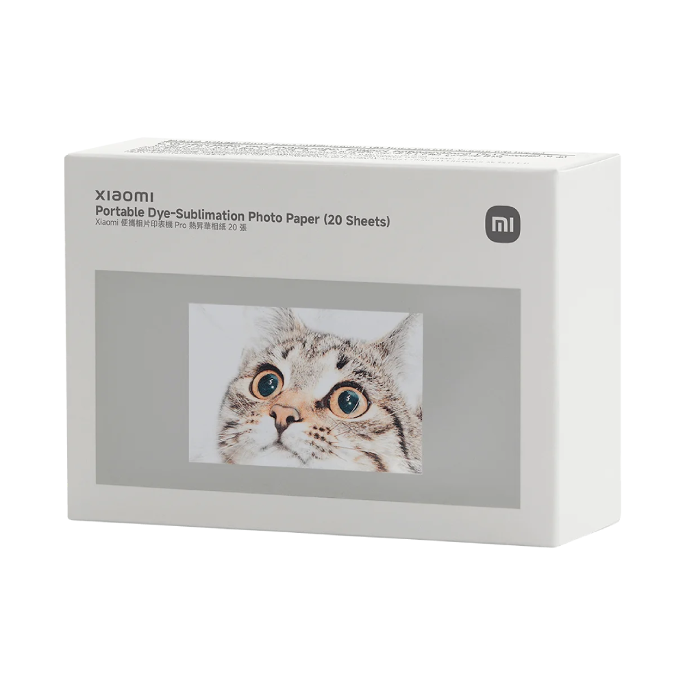 Papel Fotográfico Xiaomi Portable Dye-Sublimation Photo Paper 20 Sheets