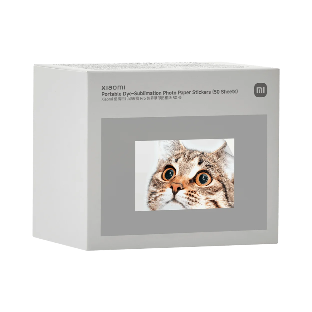 Papel Fotográfico Xiaomi Portable Dye-Sublimation Photo Paper Stickers 50 Hojas