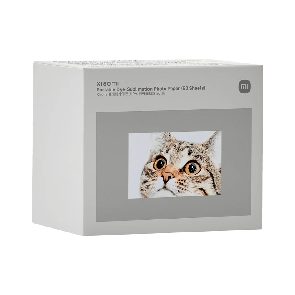 Papel fotografico Xiaomi Portable Dye-Sublimation Photo Paper 50 Sheets